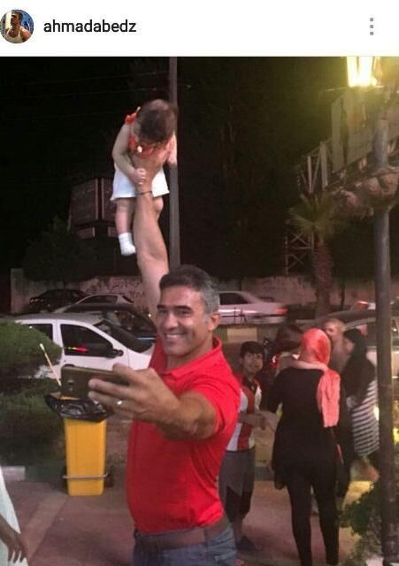 سلفی عجیب احمدرضاعابدزاده!