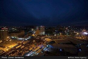 غروب و شب اربعین حسینی در کربلا