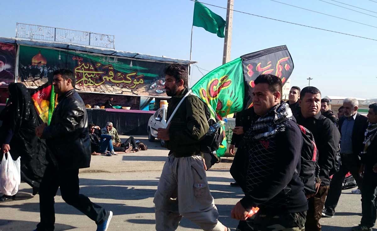 تصاویر زائران اربعین در مرز شلمچه