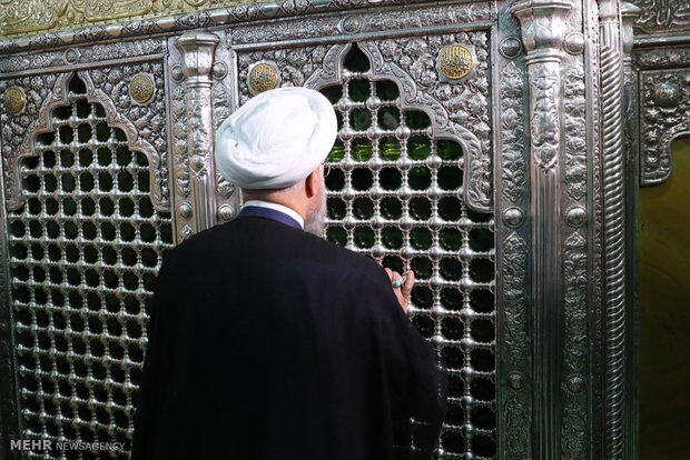 تصاویری از سفر رئیس جمهور به قم