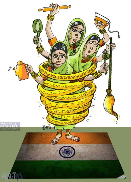زنان هندی رکورد زدند!/کاریکاتو