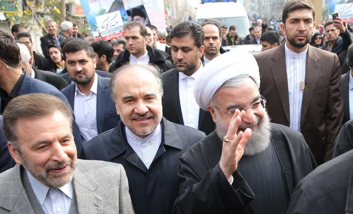حضور هیات دولت در راهپیمایی/تصاویر