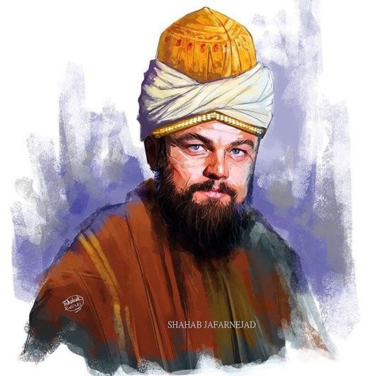 دی کاپریو در لباس مولانا/عکس