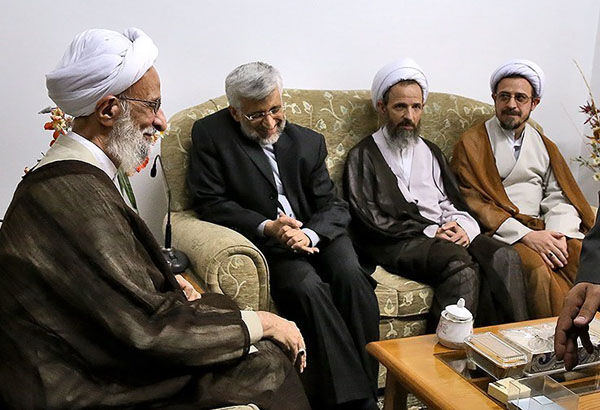 دیدار جلیلی با آیت الله مصباح/تصاویر