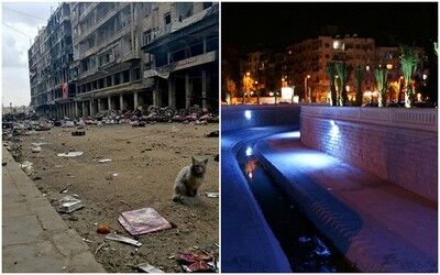 حلب؛ قبل و بعد از جنگ/تصاویر