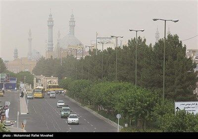 تصاویری از گرد و خاک در قم