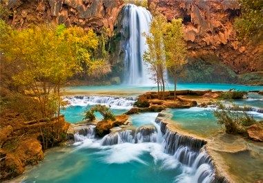 تصاویری از زیباترین آبشار آریزونا