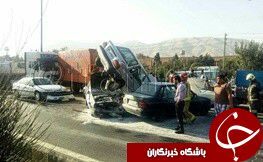 خودروی مولایی پس ازتصادف/عکس