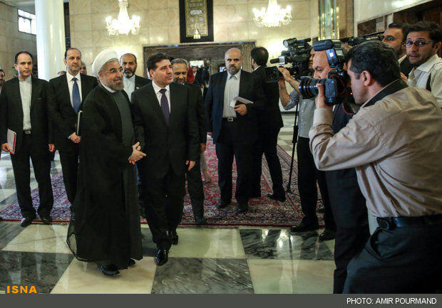 دیدار نخست وزیر سوریه با روحانی