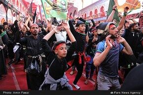 غروب و شب اربعین حسینی در کربلا