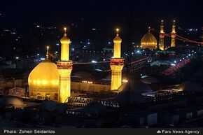 غروب و شب اربعین حسینی در کربلا