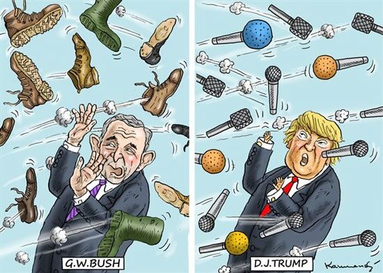 تفاوت و شباهت جالب ترامپ و بوش!
