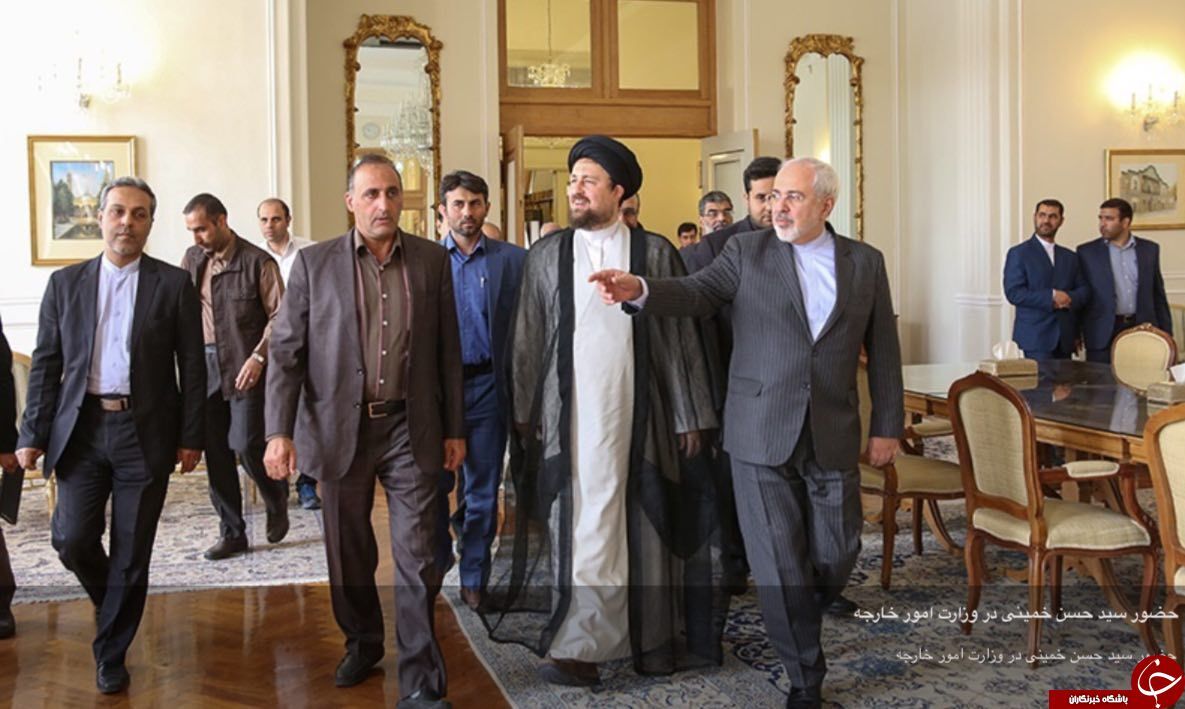دیدارسیدحسن‌خمینی باظریف/تصاویر