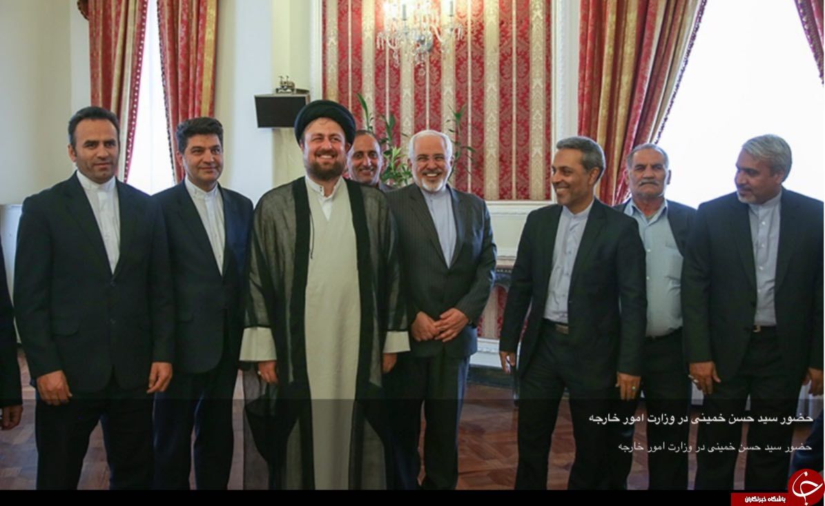 دیدارسیدحسن‌خمینی باظریف/تصاویر