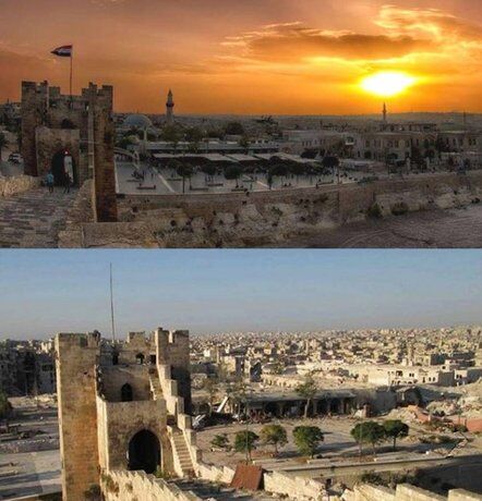 چگونه شهر حلب نابود شد+عکس