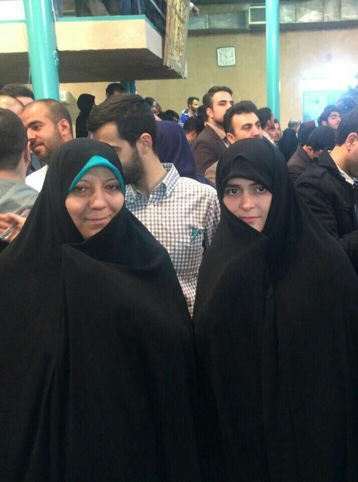 همسر سیدحسن خمینی در روز رای /عکس