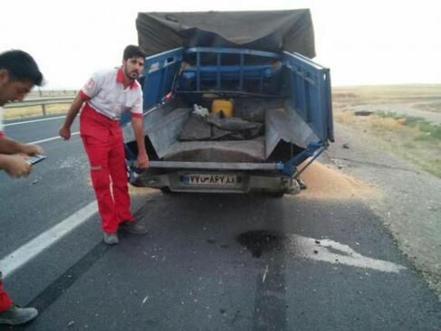 تصادف شدید نیسان با تریلر/عکس