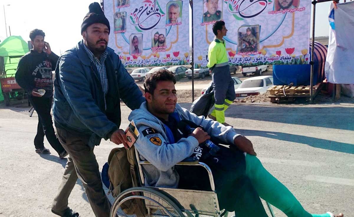 تصاویر زائران اربعین در مرز شلمچه