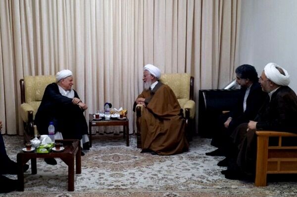 دیدار هاشمی با آیت‌الله جوادی‌آملی