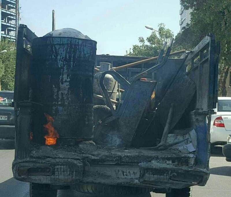بمب متحرک در خیابان‌های مشهد!/عکس