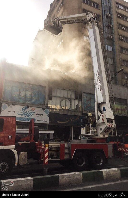 حریق پاساژ مهستان اطفا شد