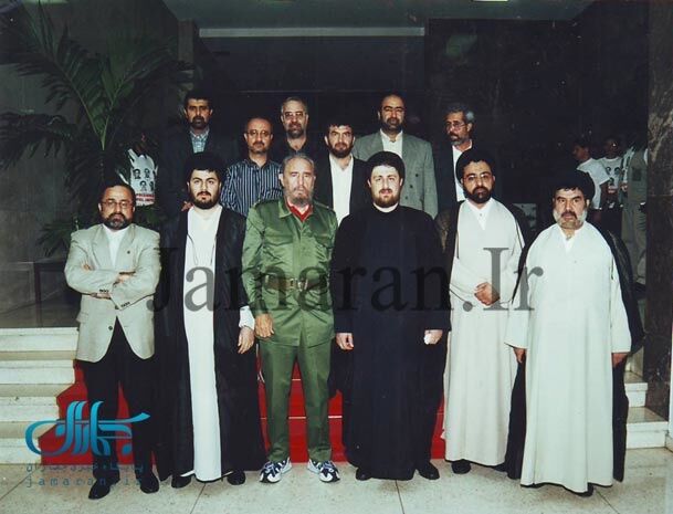 عکس یادگاری سیدحسن با فیدل کاسترو