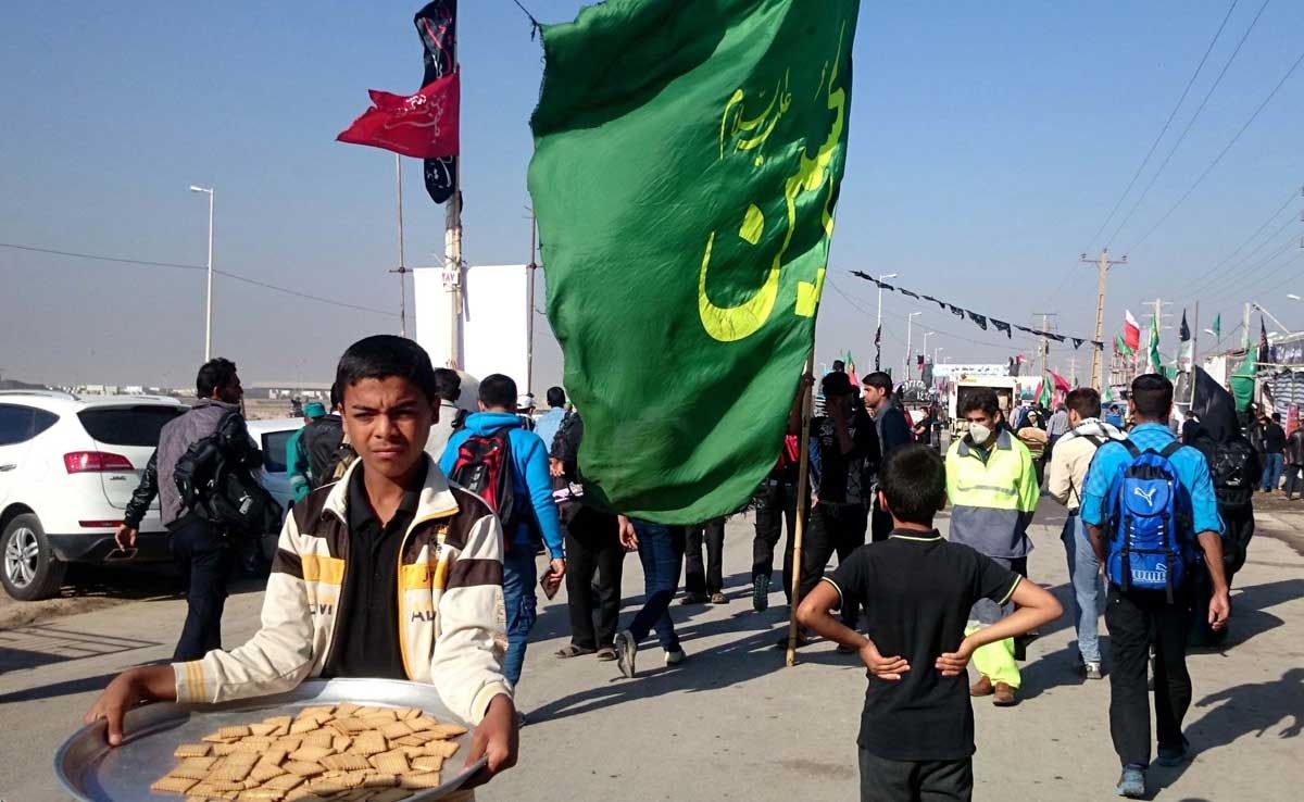 تصاویر زائران اربعین در مرز شلمچه