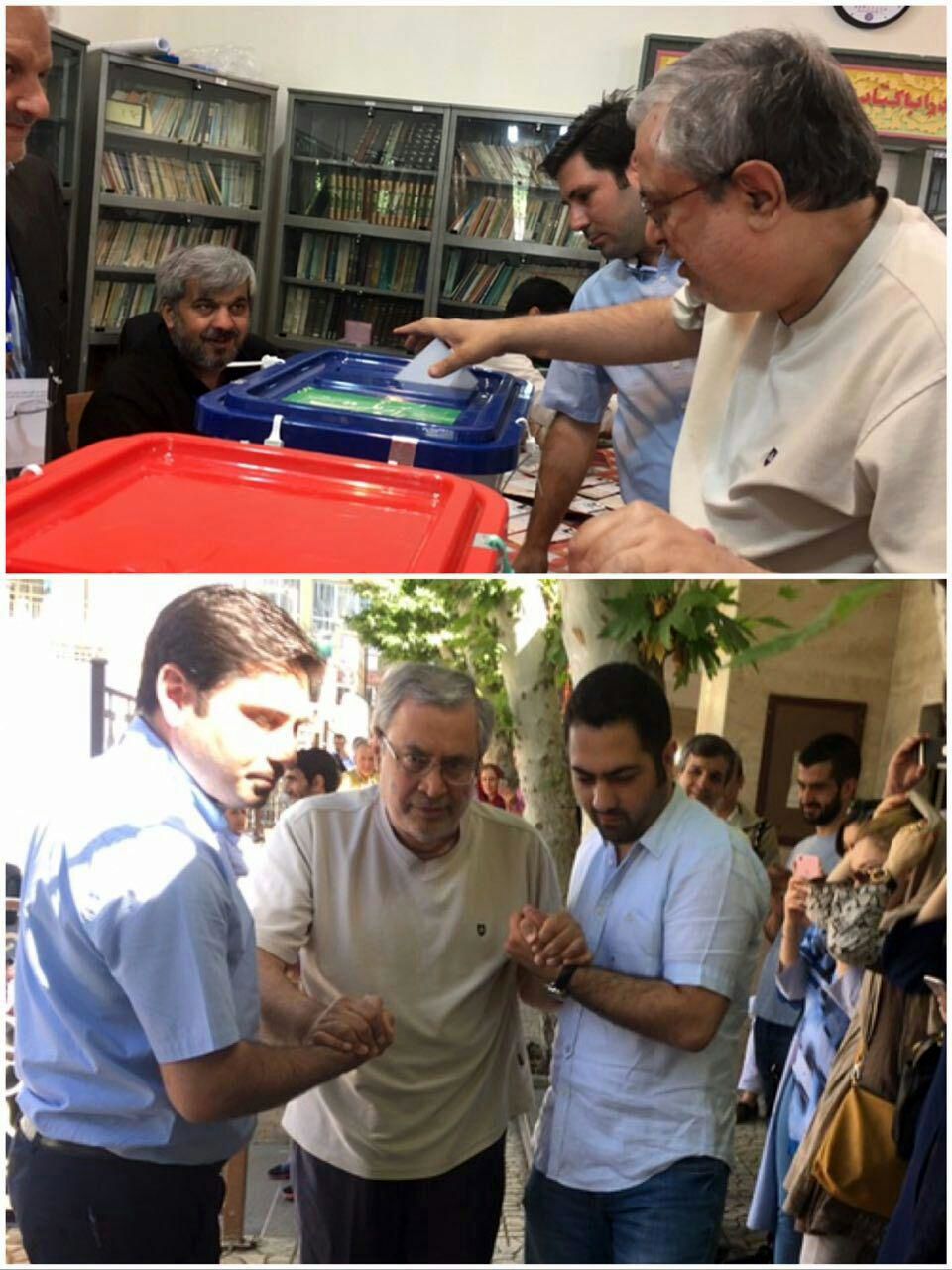 سعیدحجاریان رای خودرا به صندوق انداخت/عکس