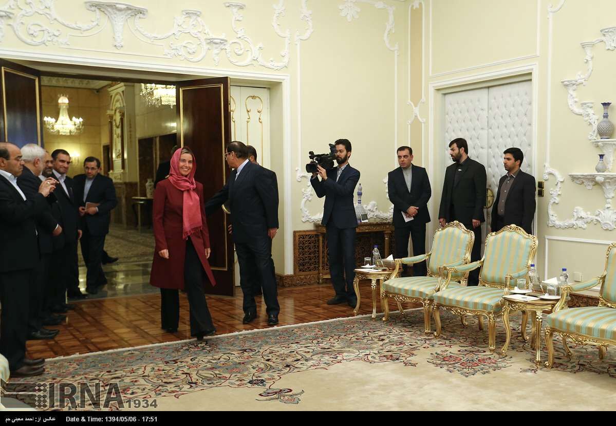 موگرینی و روحانی در قاب تصاویر