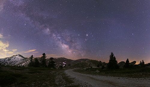 جاده‌ای به مرکز راه شیری/عکس