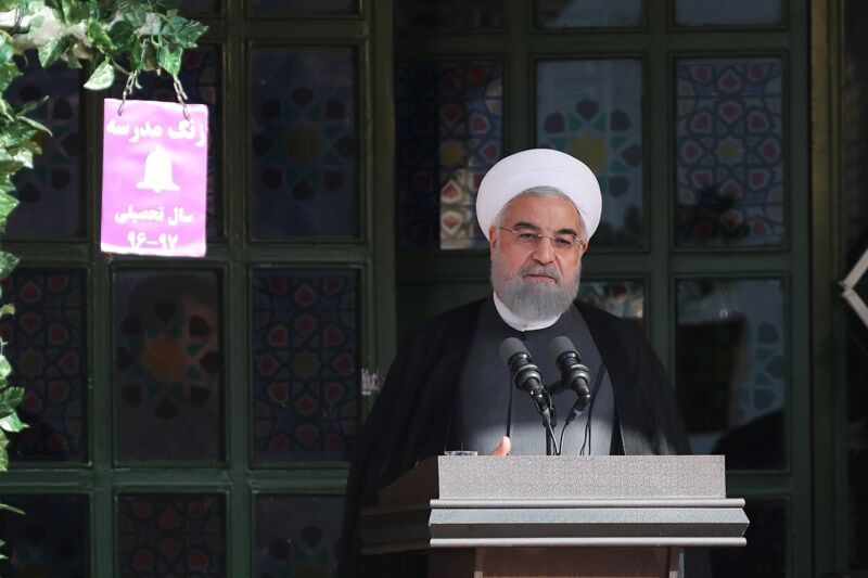 آغازسال تحصیلی باحضور روحانی/تصاویر