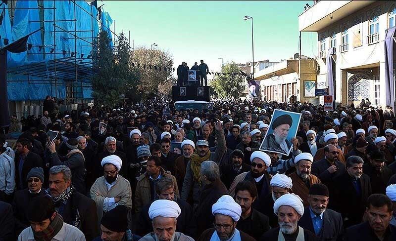 تشییع پیکر آیت الله موسوی اردبیلی/تصاویر