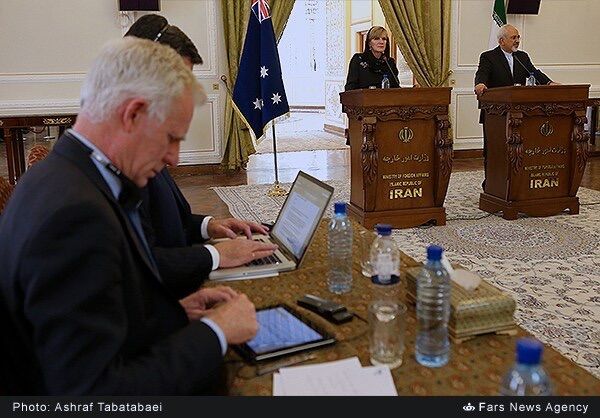 نشست‎خبری‎وزرای‎خارجه ‎ایران و استرالیا