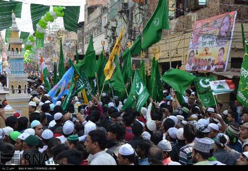 جشن میلاد پیامبر در هندوستان/تصاوویر