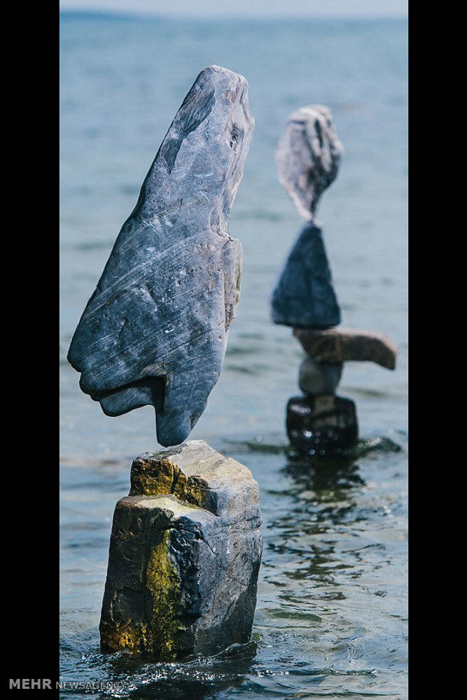 هنرنمایی با سنگ و طبیعت /تصاویر