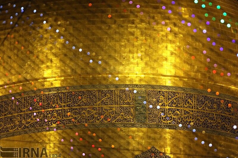 تصاویری از صحن چراغانی امام رضا(ع)
