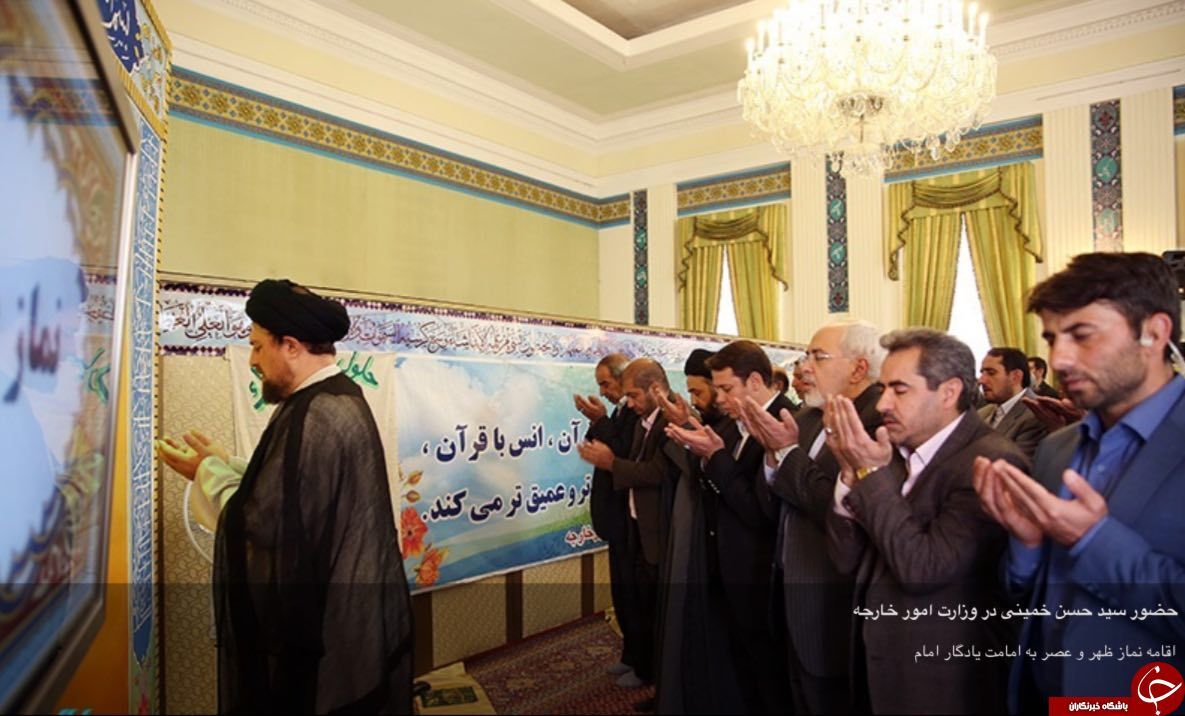 دیدارسیدحسن‌خمینی باظریف/تصاویر