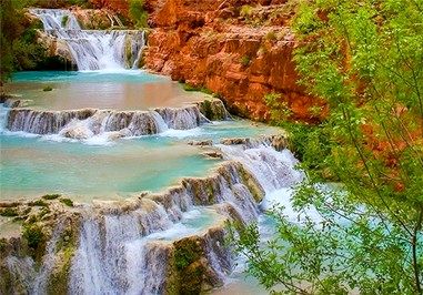 تصاویری از زیباترین آبشار آریزونا