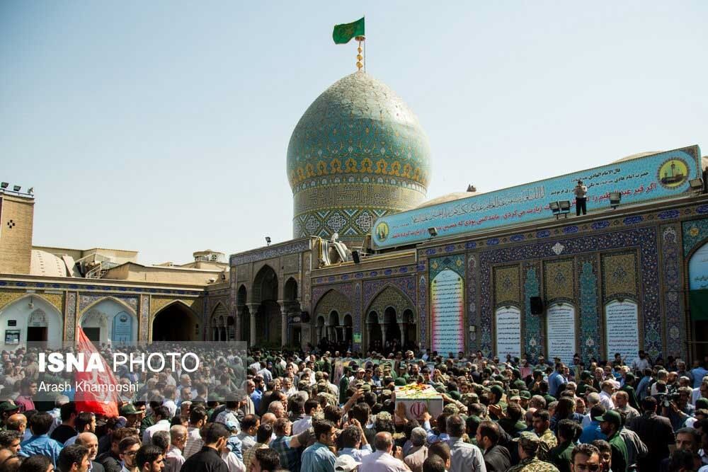 تشییع پیکر سردار شهید غلامی/تصاویر