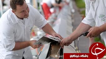 پخت بلندترین سوسیس جهان/ عکس