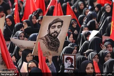 تصاویری از مراسم تشییع پیکر شهیدحججی