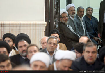 تصاویر دیدار علما با آیت‌الله‌هاشمی