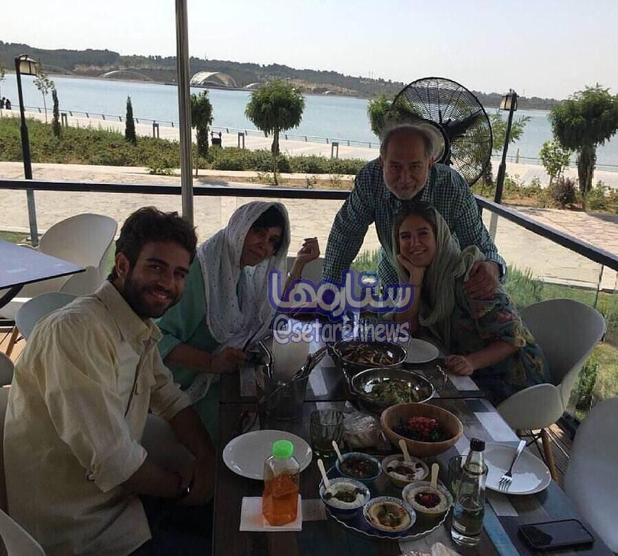 آتیلا پسیانی در کنار خانواده /عکس