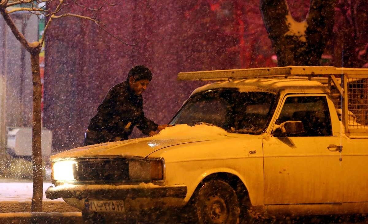 بارش شدید برف در بجنورد‎/تصاویر 