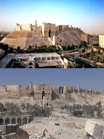 چگونه شهر حلب نابود شد+عکس
