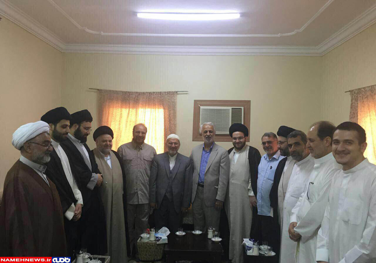 عکسی متفاوت از قالیباف و سیدعلی خمینی