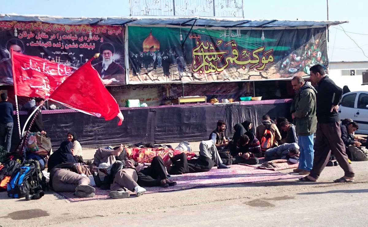 تصاویر زائران اربعین در مرز شلمچه