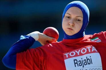 پرتابگر زن ایرانی طلا گرفت/عکس