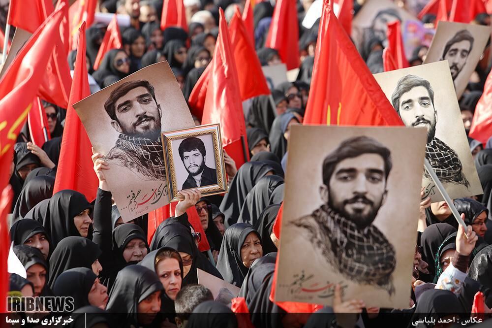 تصاویری از مراسم تشییع پیکر شهیدحججی