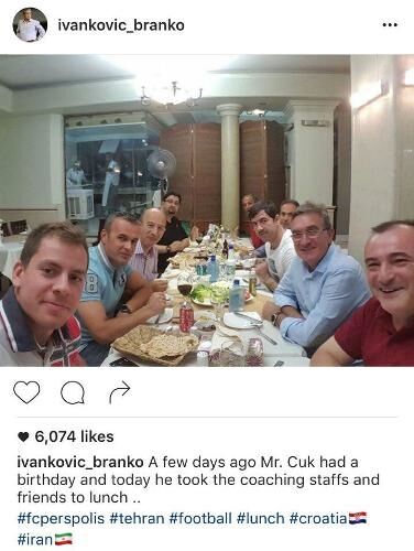 دورهمی برانکو و دستیارانش+عکس